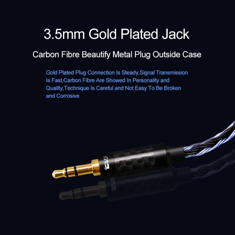 CVJ V3 1.2m 16 Cores Silver-plated 3.5mm Earphone Cable, Style:MMCX(Silver-Blue) - free shipping - PMC TechLife - Order now!