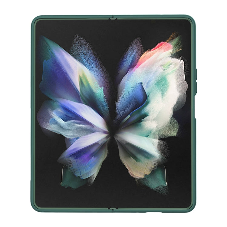 For Samsung Galaxy Z Fold4 5G NILLKIN CamShield Liquid Silicone + PC Full Coverage Case(Green) - Galaxy Z Fold4 5G Cases by NILLKIN | Online Shopping South Africa | PMC Jewellery | Buy Now Pay Later Mobicred