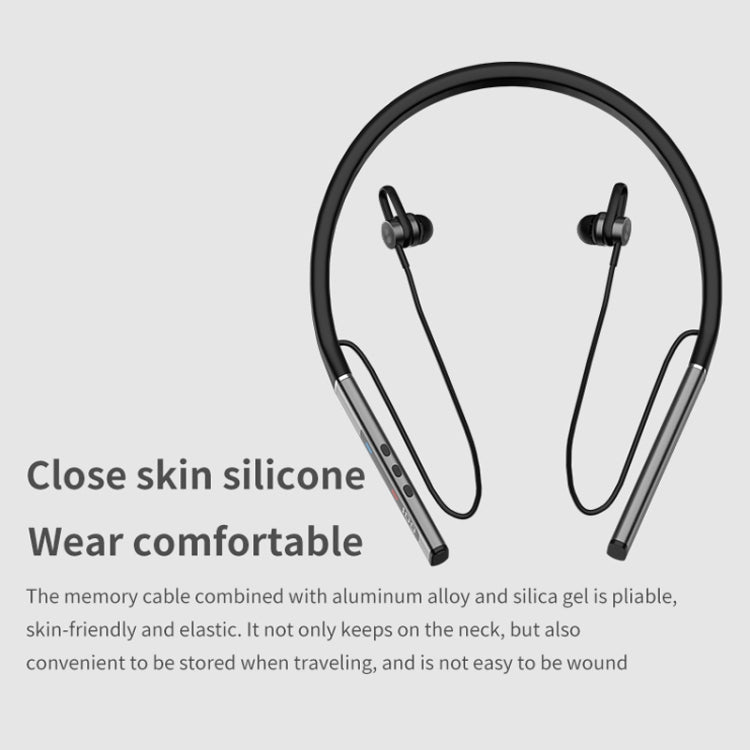 k18 Wireless Bluetooth Neck-mounted Magnetic Noise Cancelling Earphone with Digital Display Function(Blue) - Neck-mounted Earphone by PMC TechLife | Online Shopping South Africa | PMC TechLife
