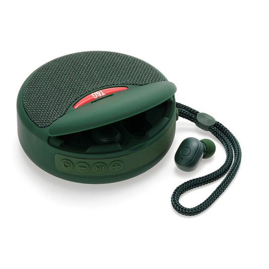 T&G TG808 2 in 1 Mini Wireless Bluetooth Speaker Wireless Headphones(Green) - Mini Speaker by T&G | Online Shopping South Africa | PMC Jewellery | Buy Now Pay Later Mobicred