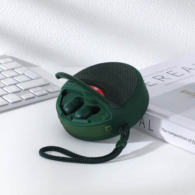 T&G TG808 2 in 1 Mini Wireless Bluetooth Speaker Wireless Headphones(Green) - Mini Speaker by T&G | Online Shopping South Africa | PMC Jewellery | Buy Now Pay Later Mobicred