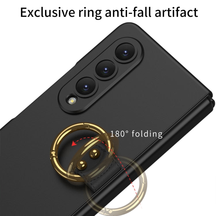 For Samsung Galaxy Z Fold4 GKK Ultra-thin PC Full Coverage Phone Case with Ring Holder(Grey) - Galaxy Z Fold4 5G Cases by GKK | Online Shopping South Africa | PMC Jewellery