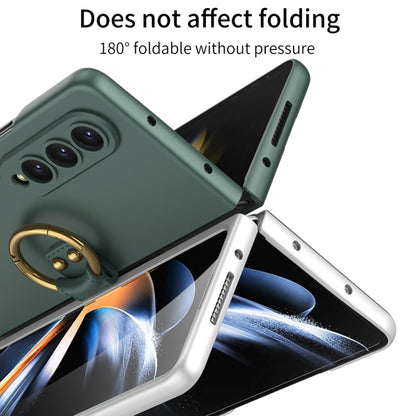 For Samsung Galaxy Z Fold4 GKK Ultra-thin PC Full Coverage Phone Case with Ring Holder(Gold) - Galaxy Z Fold4 5G Cases by GKK | Online Shopping South Africa | PMC Jewellery