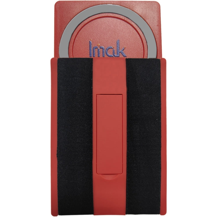 imak MagSafe Wireless ChargingCard-type Multi-function Mobile Phone Holder(Red) - Lazy Bracket by imak | Online Shopping South Africa | PMC TechLife