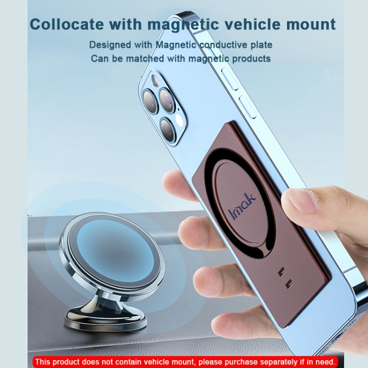 imak MagSafe Wireless ChargingCard-type Multi-function Mobile Phone Holder(White) - Lazy Bracket by imak | Online Shopping South Africa | PMC TechLife