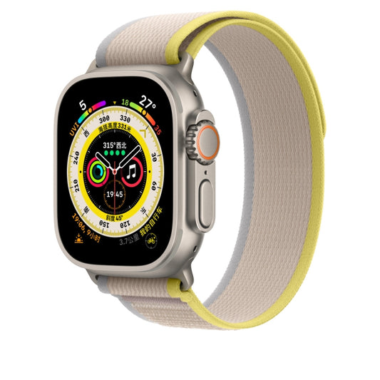 Nylon Watch Band For Apple Watch 46mm / 49mm / 45mm / 44mm(Beige) - Watch Bands by PMC Jewellery | Online Shopping South Africa | PMC Jewellery | Buy Now Pay Later Mobicred