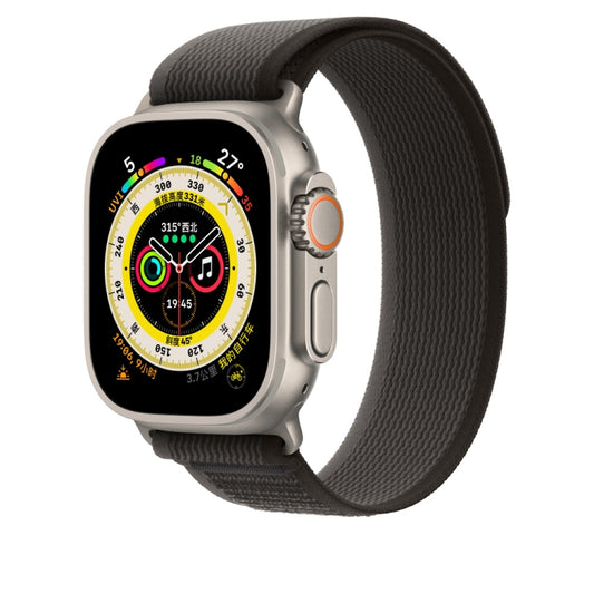 Nylon Watch Band For Apple Watch 42mm / 41mm / 40mm / 38mm(Black) - Watch Bands by PMC Jewellery | Online Shopping South Africa | PMC Jewellery | Buy Now Pay Later Mobicred