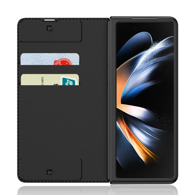 For Samsung Galaxy Z Fold4 GKK Armor Flip Leather Phone Case with Pen Slots(Grey) - Galaxy Z Fold4 5G Cases by GKK | Online Shopping South Africa | PMC TechLife