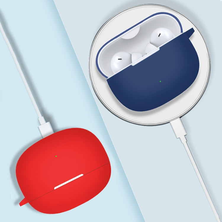 For Honor WINGcloud Earbuds X3i Silicone Protective Case with Hook(White) - Huawei Earphone Case by PMC TechLife | Online Shopping South Africa | PMC TechLife