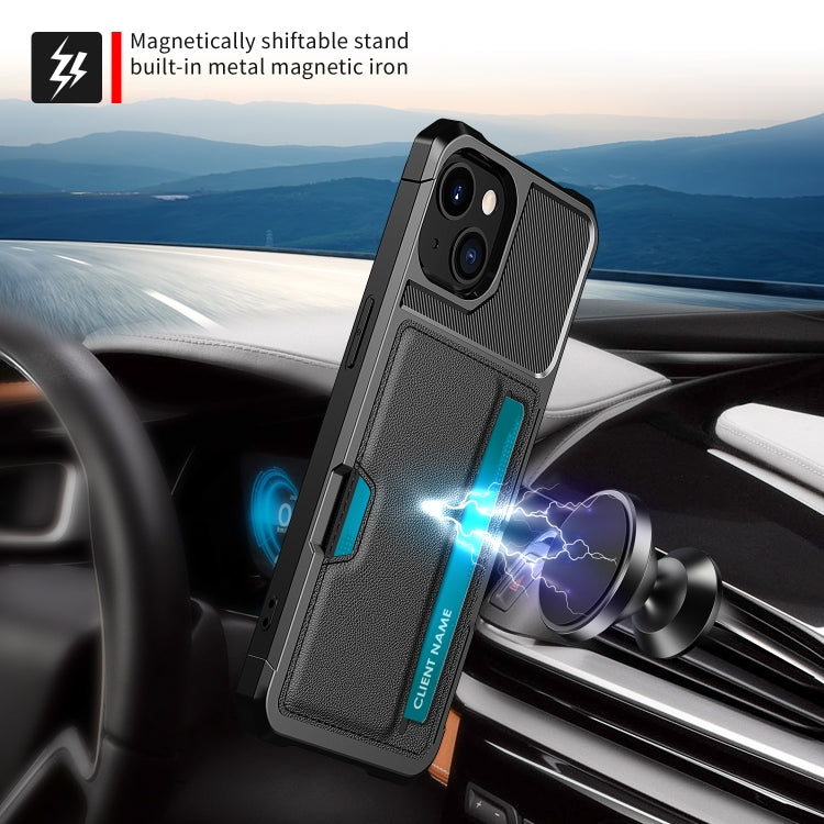 For iPhone 13 mini ZM02 Card Slot Holder Phone Case (Black) - iPhone 13 mini Cases by PMC TechLife | Online Shopping South Africa | PMC TechLife