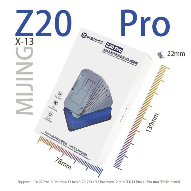 MiJing Z20 Pro For iPhone X-13 Pro Max 14 in 1 Middle Layer Motherboard Reballing Soldering Platform - free shipping - PMC TechLife - Order now!