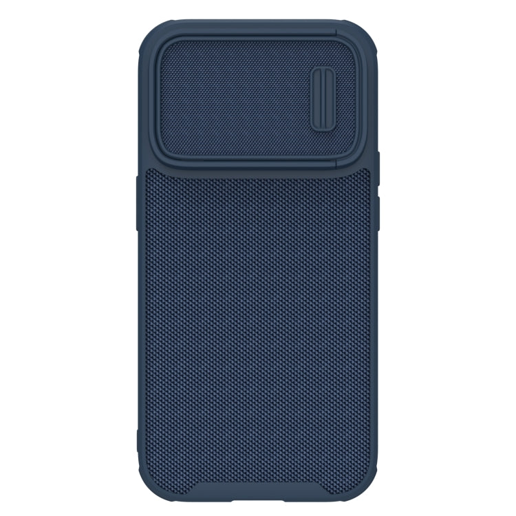 For iPhone 14 Pro Max NILLKIN 3D Textured Camshield PC + TPU Phone Case(Blue) - iPhone 14 Pro Max Cases by NILLKIN | Online Shopping South Africa | PMC Jewellery