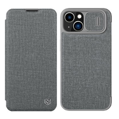 For iPhone 14 NILLKIN QIN Series Pro Leather Phone Case(Grey) - iPhone 14 Cases by NILLKIN | Online Shopping South Africa | PMC Jewellery