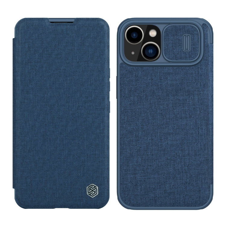 For iPhone 14 Plus  NILLKIN QIN Series Pro Leather Phone Case(Blue) - iPhone 14 Plus Cases by NILLKIN | Online Shopping South Africa | PMC Jewellery
