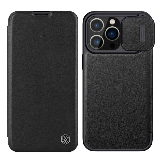 For iPhone 14 Pro NILLKIN QIN Series Pro Leather Phone Case(Black) - iPhone 14 Pro Cases by NILLKIN | Online Shopping South Africa | PMC Jewellery