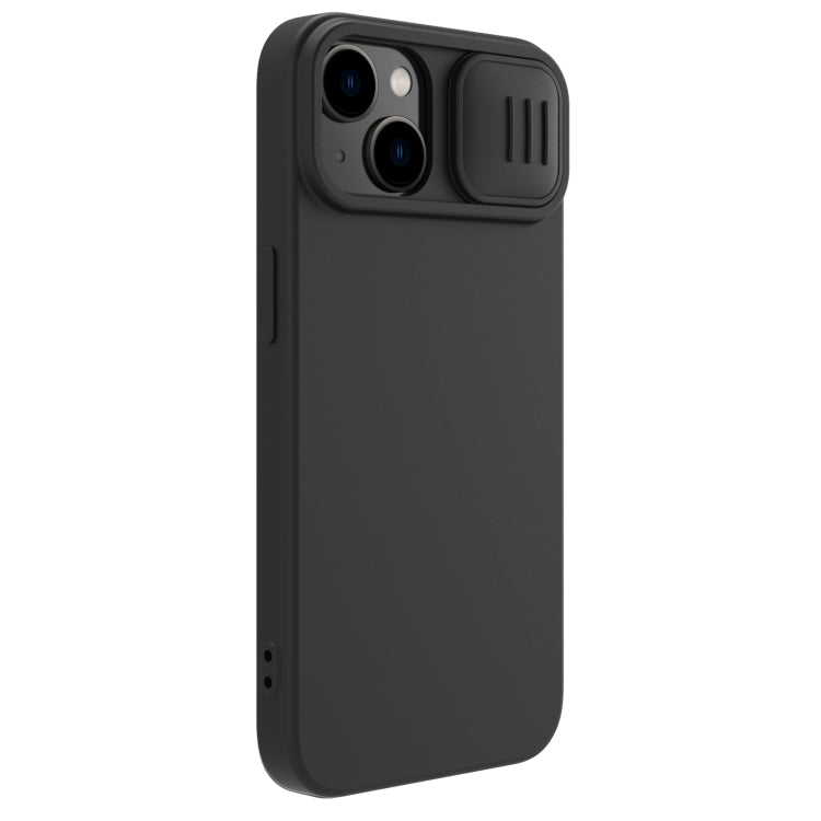 For iPhone 14 NILLKIN CamShield Liquid Silicone Phone Case(Black) - iPhone 14 Cases by NILLKIN | Online Shopping South Africa | PMC Jewellery