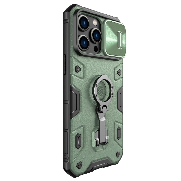 For iPhone 14 Pro Max NILLKIN Shockproof CamShield Armor Protective Case(Green) - free shipping - PMC TechLife - Order now!
