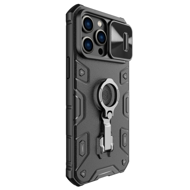 For iPhone 14 Pro Max NILLKIN Shockproof CamShield Armor Protective Case(Black) - iPhone 14 Pro Max Cases by NILLKIN | Online Shopping South Africa | PMC Jewellery