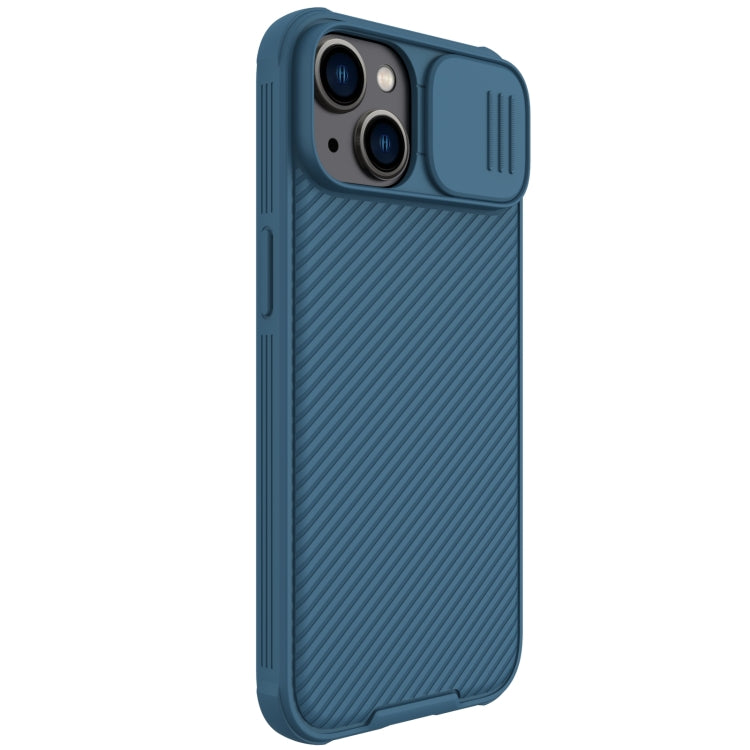 For iPhone 14 NILLKIN CamShield Pro Protective Phone Case(Blue) - free shipping - PMC TechLife - Order now!