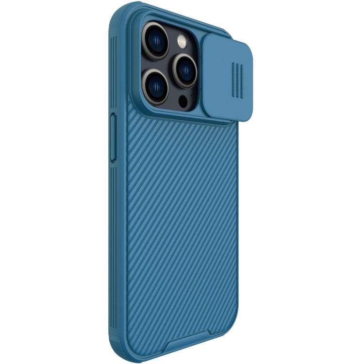 For iPhone 14 Pro NILLKIN CamShield Pro Protective Phone Case(Blue) - iPhone 14 Pro Cases by NILLKIN | Online Shopping South Africa | PMC Jewellery