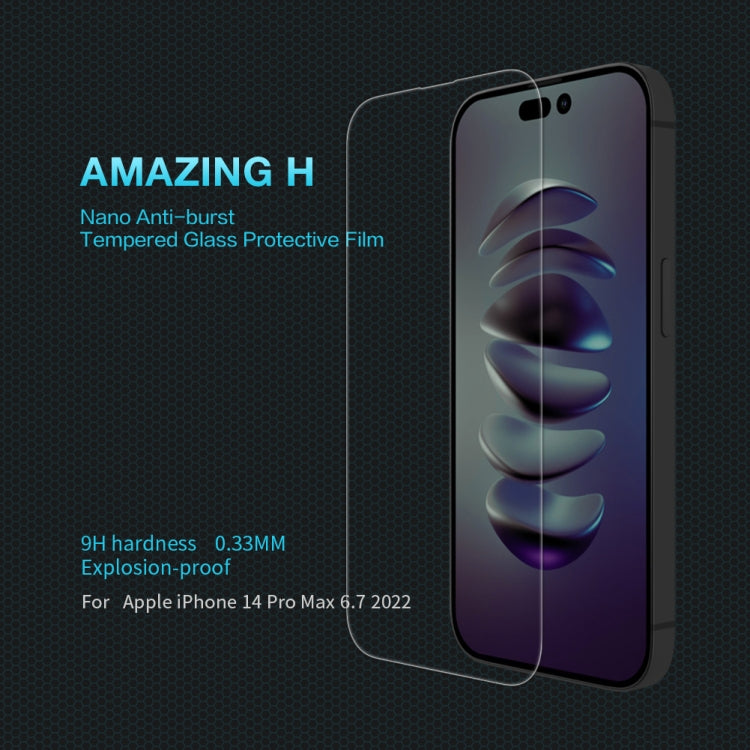 For iPhone 14 Pro Max NILLKIN H 0.33mm 9H Explosion-proof Tempered Glass Film - iPhone 14 Pro Max Tempered Glass by NILLKIN | Online Shopping South Africa | PMC TechLife