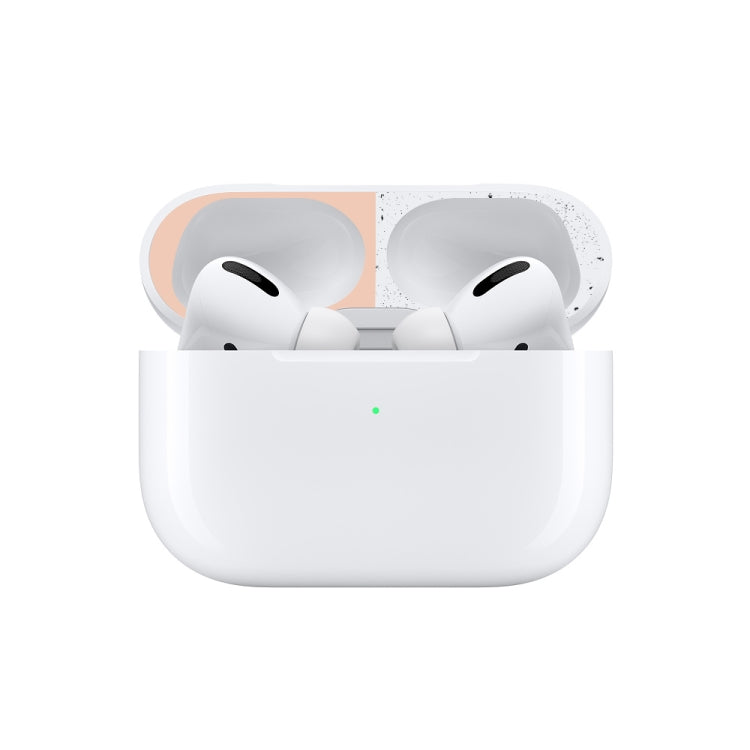For Apple AirPods Pro 2 Wireless Earphone Protective Case Metal Sticker(Gold) - Protective Sticker by PMC TechLife | Online Shopping South Africa | PMC TechLife