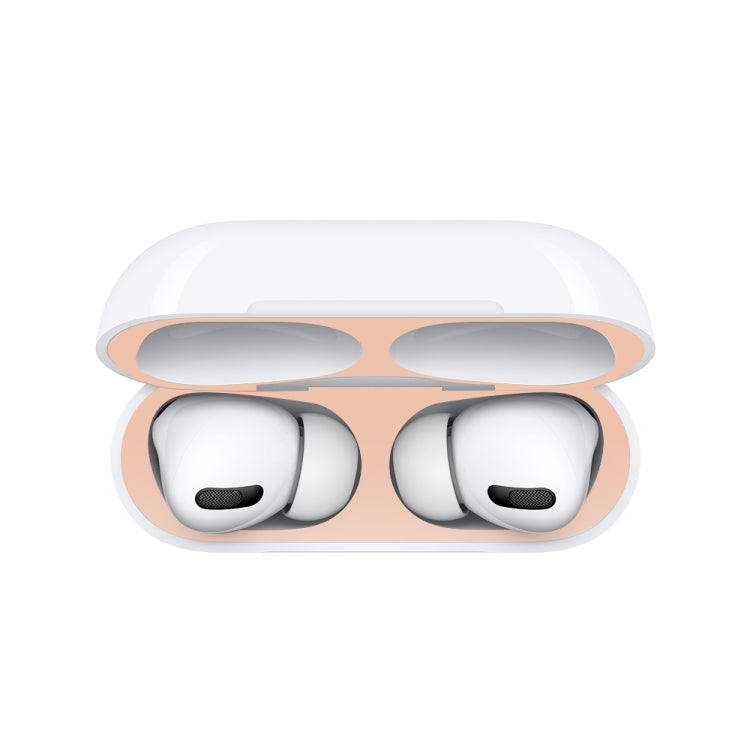 For Apple AirPods Pro 2 Wireless Earphone Protective Case Metal Sticker(Red) - Protective Sticker by PMC TechLife | Online Shopping South Africa | PMC TechLife