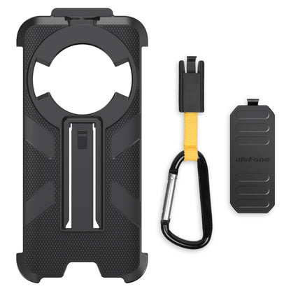 For Ulefone Power Armor 16 Pro / Power Armor 16S Ulefone Back Clip Phone Case with Carabiner(Black) - Ulefone Cases by Ulefone | Online Shopping South Africa | PMC Jewellery | Buy Now Pay Later Mobicred