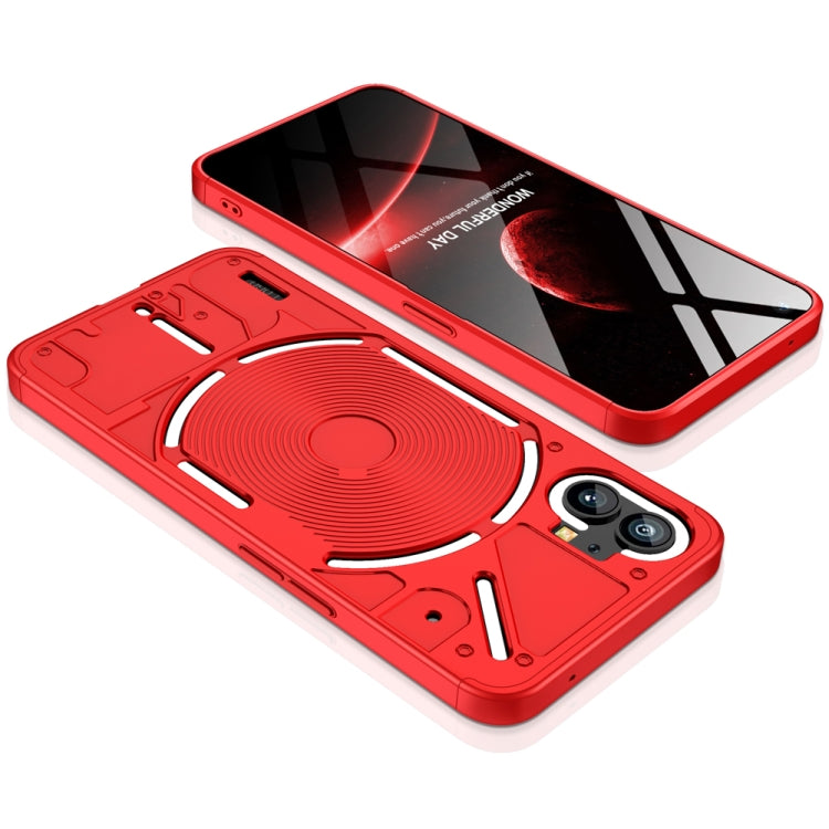 For Nothing Phone 1 GKK Three Stage Splicing Full Coverage PC Phone Case(Red) - More Brand by GKK | Online Shopping South Africa | PMC Jewellery | Buy Now Pay Later Mobicred