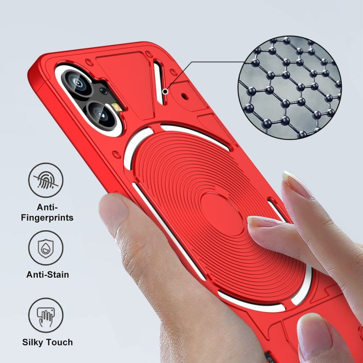 For Nothing Phone 1 GKK Three Stage Splicing Full Coverage PC Phone Case(Red) - More Brand by GKK | Online Shopping South Africa | PMC Jewellery | Buy Now Pay Later Mobicred