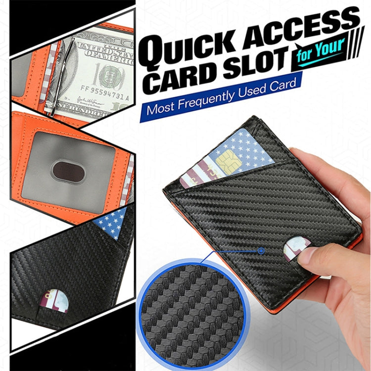 W2108A1 RFID Carbon fiber Business Wallet For Men(Black) - free shipping - PMC TechLife - Order now!
