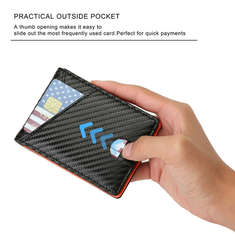 W2108A1 RFID Carbon fiber Business Wallet For Men(Black) - free shipping - PMC TechLife - Order now!