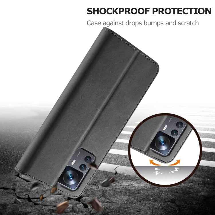 For Xiaomi 12T / 12T Pro LC.IMEEKE Calf Texture Leather Phone Case(Black) - free shipping - PMC TechLife - Order now!