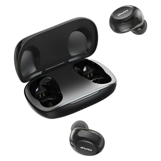 awei T20 Bluetooth 5.1 True Wireless Headset(Black) - Bluetooth Earphone by awei | Online Shopping South Africa | PMC Jewellery