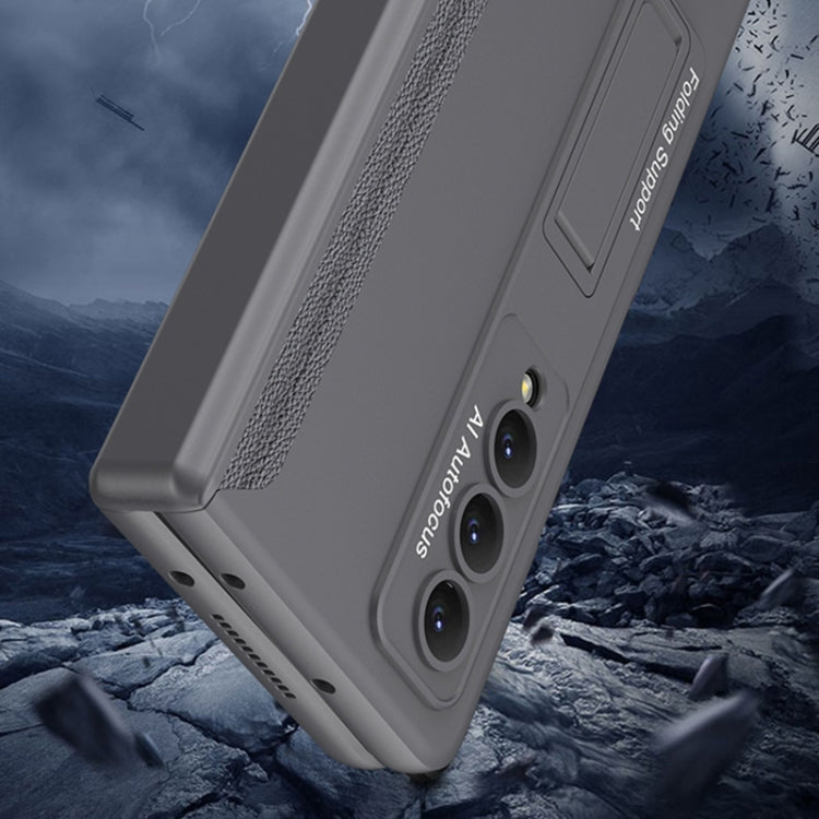 For Samsung Galaxy Z Fold4 GKK Integrated Magnetic Hinge Folding Phone Case(Wine Red) - Galaxy Z Fold4 5G Cases by GKK | Online Shopping South Africa | PMC TechLife | Buy Now Pay Later Mobicred
