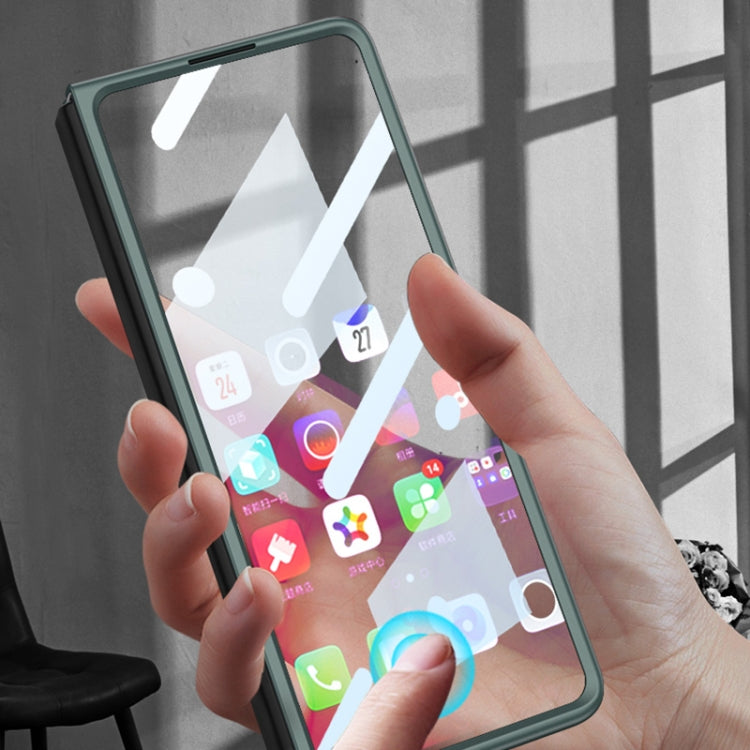 For Samsung Galaxy Z Fold4 GKK Integrated Ultra-thin Full Coverage Phone Flip Case(Night Green) - Galaxy Z Fold4 5G Cases by GKK | Online Shopping South Africa | PMC TechLife