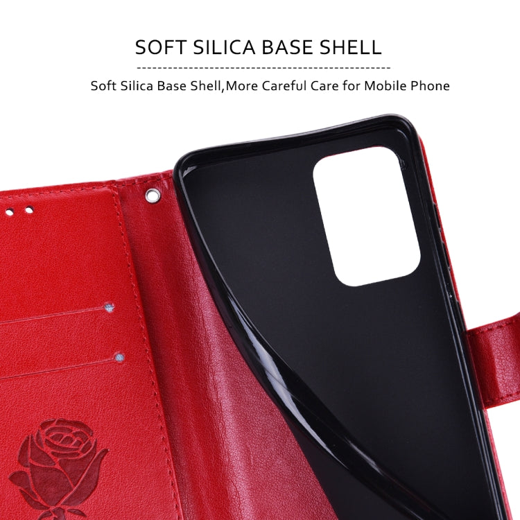 For Xiaomi 12/12X Rose Embossed Flip PU Leather Phone Case(Red) - free shipping - PMC TechLife - Order now!