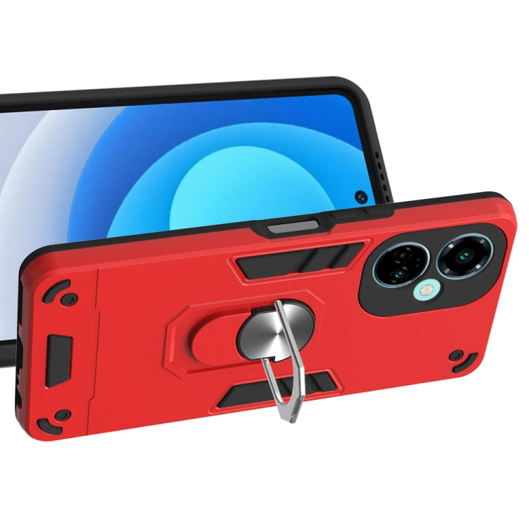 For Tecno Camon 19/Camon 19 Pro 5G 2 in 1 Armour Series PC + TPU Protective Phone Case(Red) - free shipping - PMC TechLife - Order now!
