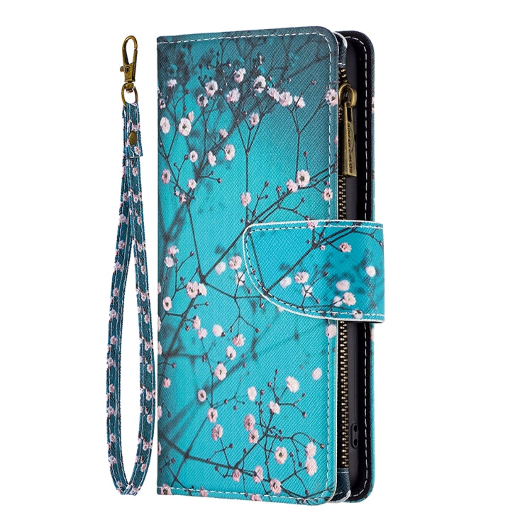 For Samsung Galaxy A14 5G Colored Drawing Pattern Zipper Leather Phone Case(Plum Blossom) - free shipping - PMC TechLife - Order now!
