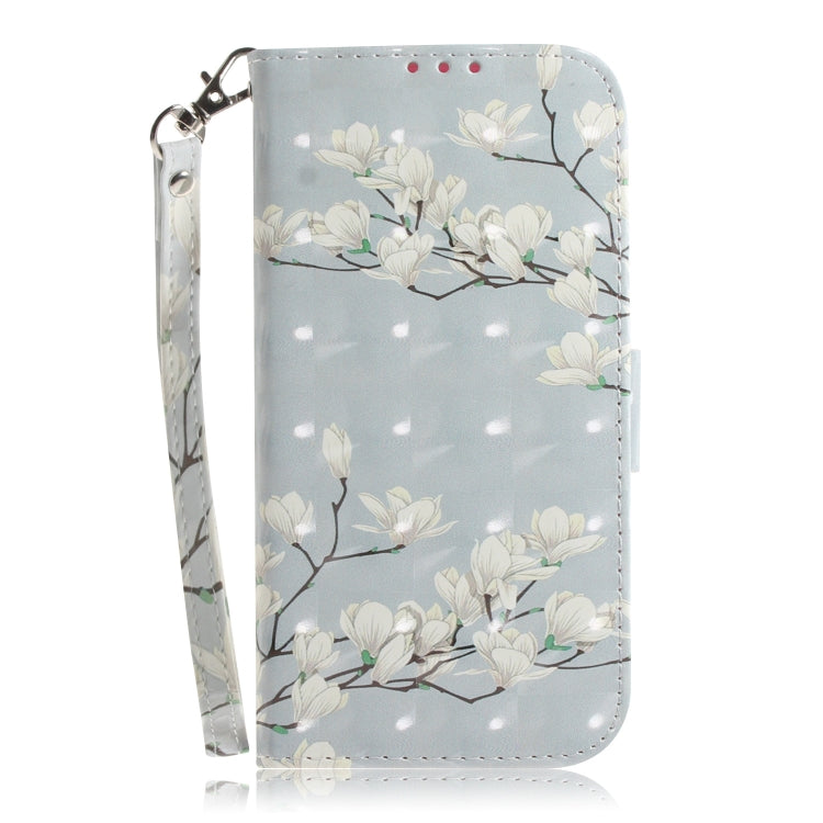 For Samsung Galaxy A14 5G 3D Colored Horizontal Flip Leather Phone Case(Magnolia) - free shipping - PMC TechLife - Order now!