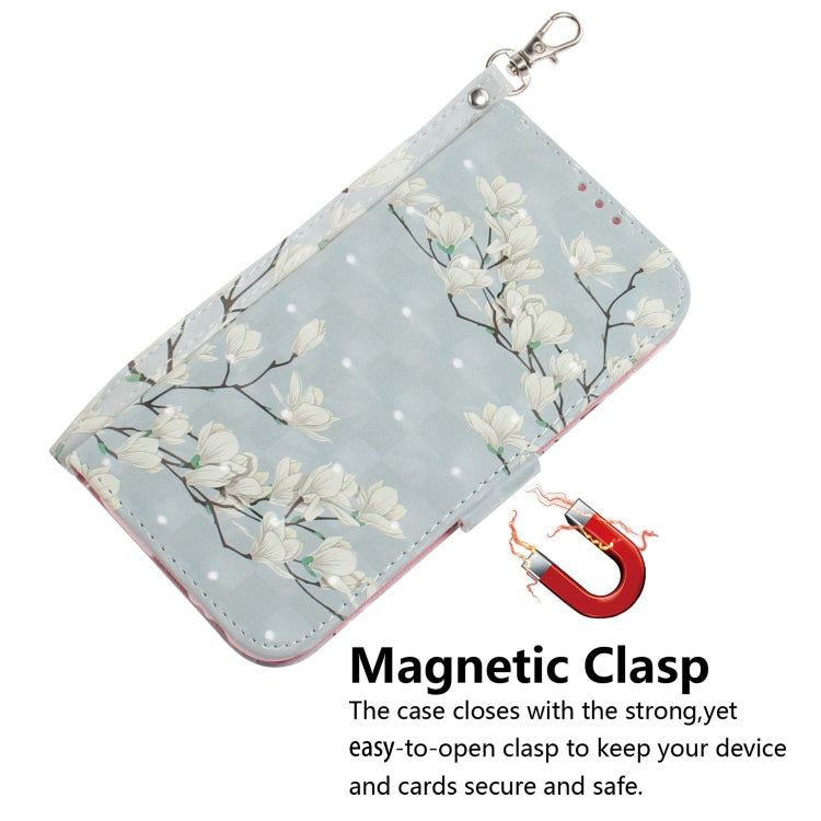 For Samsung Galaxy A14 5G 3D Colored Horizontal Flip Leather Phone Case(Magnolia) - free shipping - PMC TechLife - Order now!