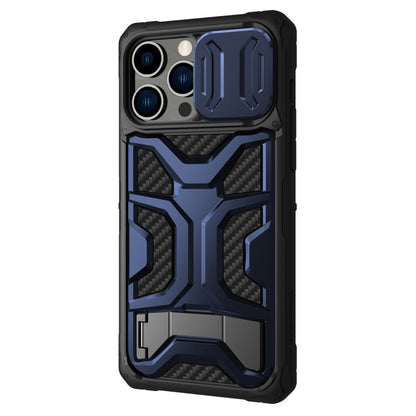 For iPhone 14 Pro Max NILLKIN Sliding Camera Cover Design TPU + PC Phone Case(Blue) - iPhone 14 Pro Max Cases by NILLKIN | Online Shopping South Africa | PMC Jewellery