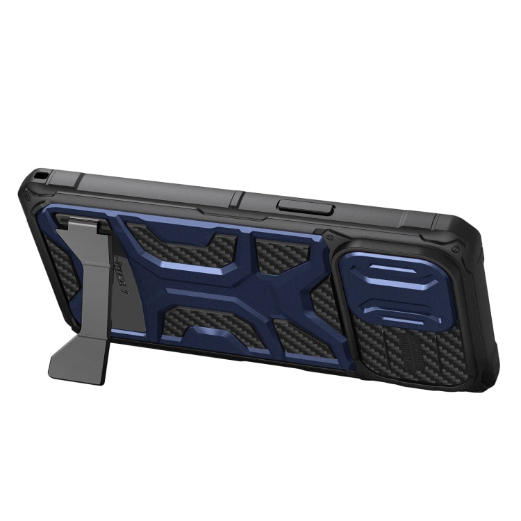 For iPhone 14 Pro Max NILLKIN Sliding Camera Cover Design TPU + PC Phone Case(Blue) - free shipping - PMC TechLife - Order now!