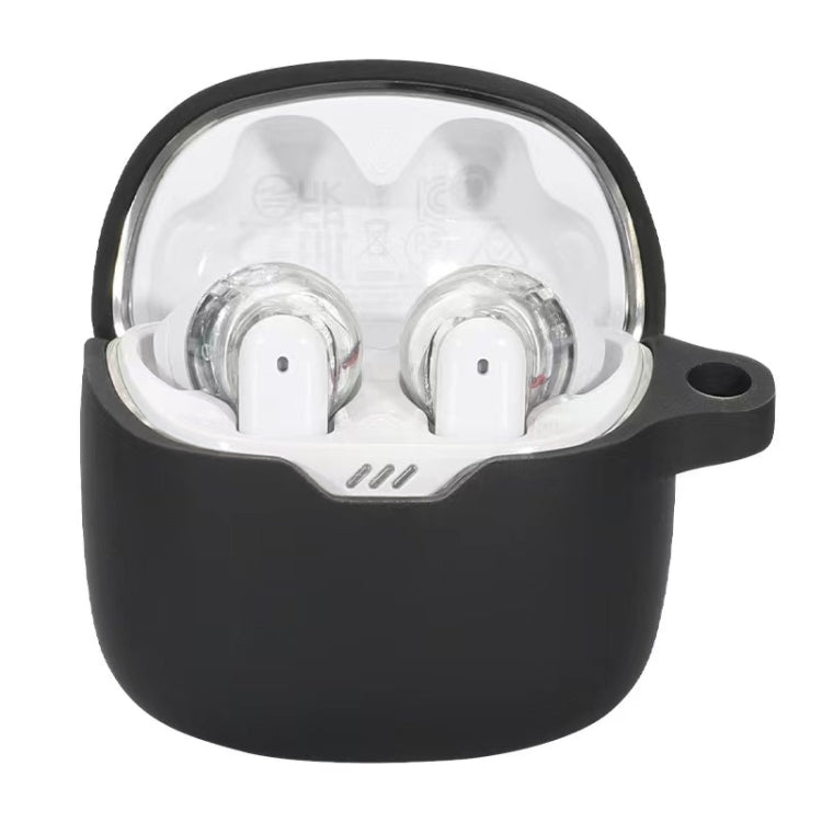 For JBL Tune Flex Earphone Silicone Protective Case(Black) - JBL Earphone Case by PMC TechLife | Online Shopping South Africa | PMC TechLife | Buy Now Pay Later Mobicred