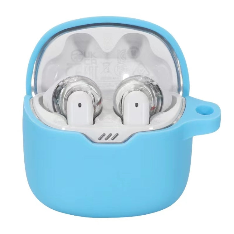 For JBL Tune Flex Earphone Silicone Protective Case(Light Blue) - JBL Earphone Case by PMC TechLife | Online Shopping South Africa | PMC TechLife