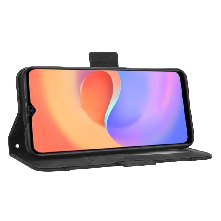 For ZTE Blade A52 Lite Skin Feel Calf Texture Card Slots Leather Phone Case(Black) - free shipping - PMC TechLife - Order now!