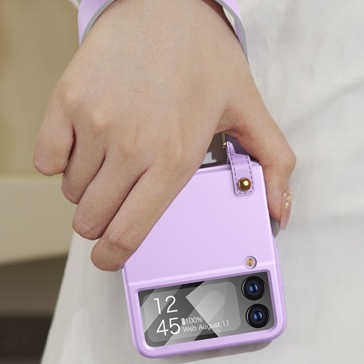 For Samsung Galaxy Z Flip3 5G GKK Integrated Ultra-thin Handbag Phone Case(Purple) - Galaxy Phone Cases by GKK | Online Shopping South Africa | PMC Jewellery