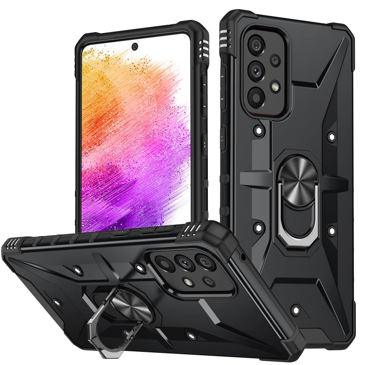 For Samsung Galaxy A13 4G / 5G / A23 Ring Holder Phone Case(Black) - free shipping - PMC TechLife - Order now!