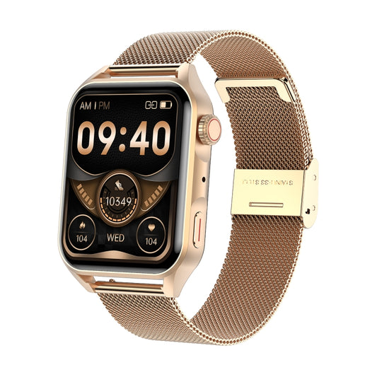 Ochstin 5HK28 1.78 inch Square Screen Steel Strap Smart Watch Supports Bluetooth Call Function/Blood Oxygen Monitoring(Gold) - Smart Watches by OCHSTIN | Online Shopping South Africa | PMC Jewellery | Buy Now Pay Later Mobicred