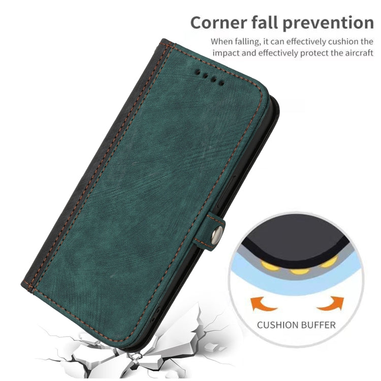 For Samsung Galaxy A21s Side Buckle Double Fold Hand Strap Leather Phone Case(Dark Green) - free shipping - PMC TechLife - Order now!